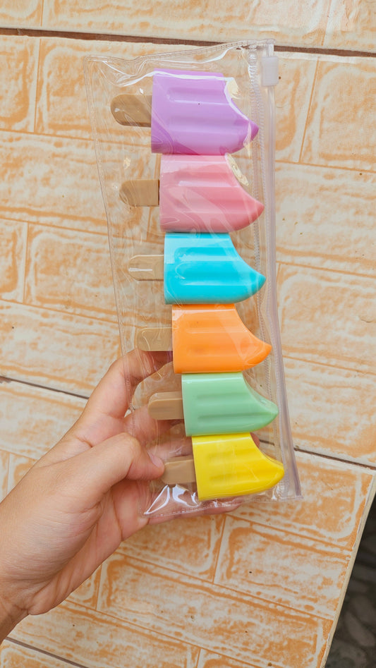 Tottsy's Popsicle Stick Highlighters (Pack of 6)