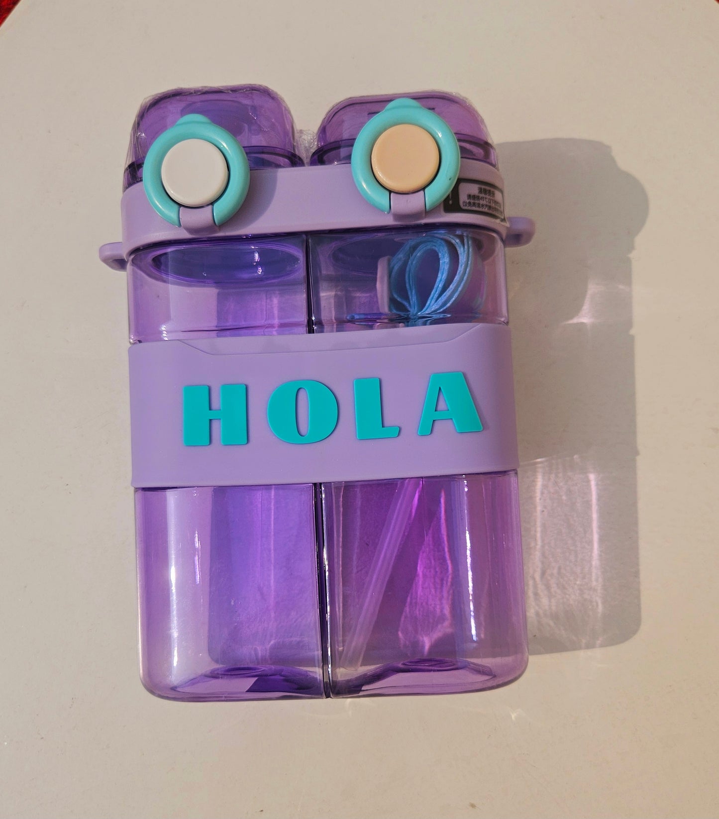 TOTTSY'S DOUBLE STRAW WATER BOTTLE- 800 ML